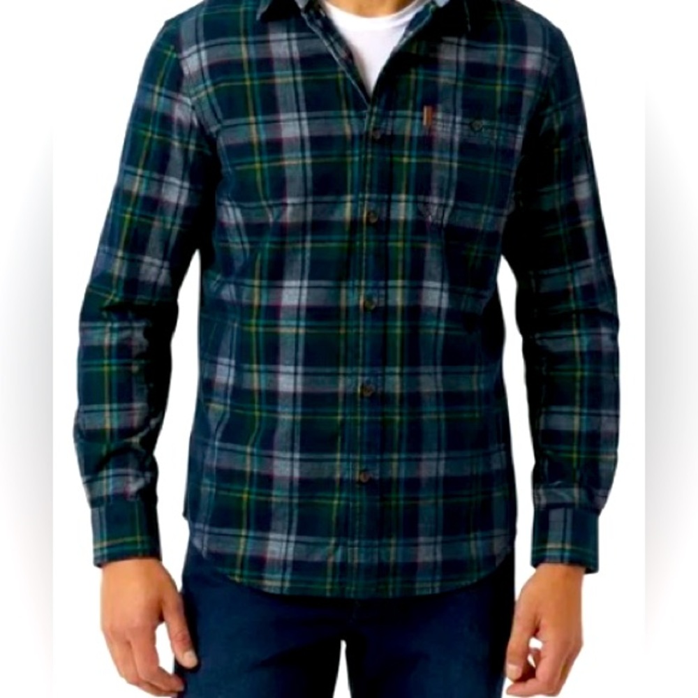 Chaps Men's Long Sleeve Button Down Corduroy Shirt Size M